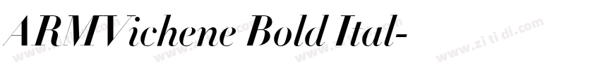 ARMVichene Bold Ital字体转换